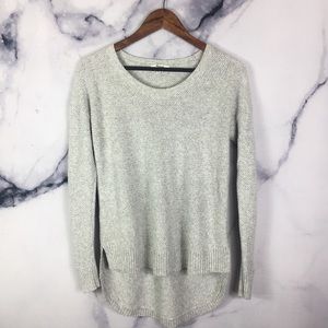 Madewell Light Gray Hi Low Sweater Women Sz Small